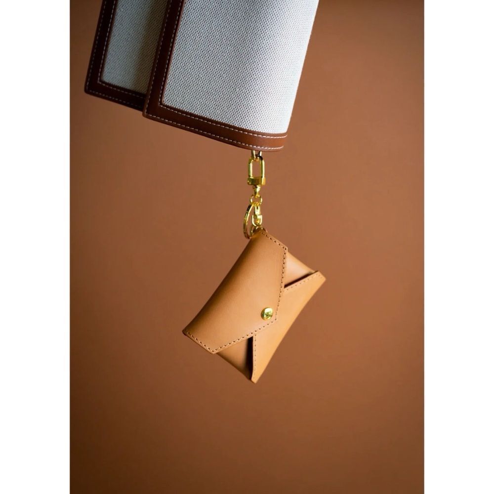 Sidecar Leather ID Envelope in Carrot / New No Box